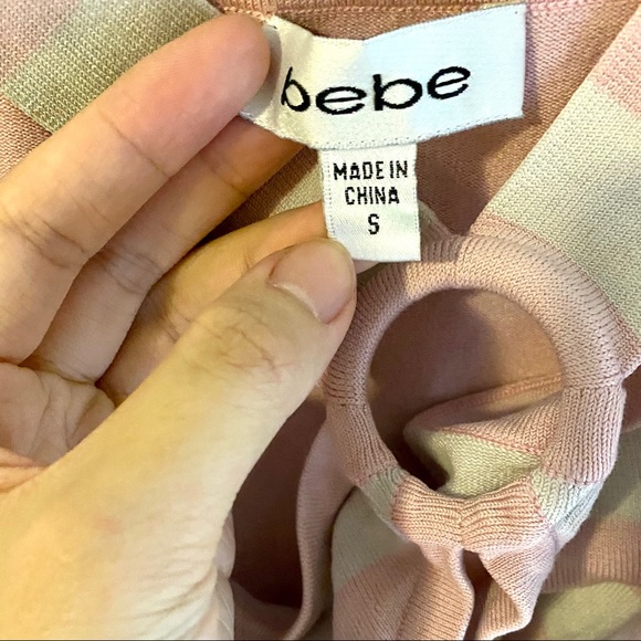 Bebe pink sleeveless silk top - Picture 3 of 3